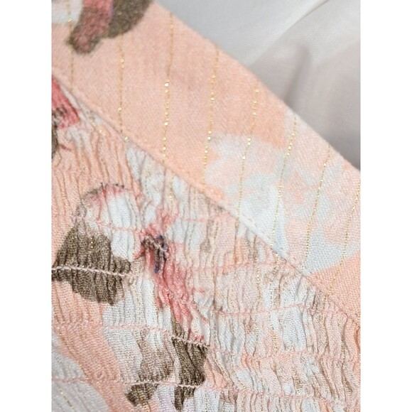 NWT Express Peach Floral Ruffle MIni Dress Size XL - Picture 5 of 12